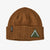 Patagonia Brodeo Beanie in Dawn Tracks Patch: Shelter Brown colour