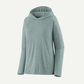 Women's patagonia Capilene Cool Daily Hoody in thermal blue