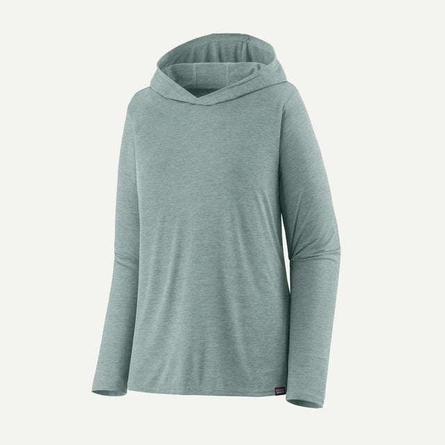 Women's patagonia Capilene Cool Daily Hoody in thermal blue