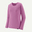 Women's Patagonia Capilene Thermal crew long sleeve in brisk purple colour