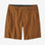 Men's Patagonia Hydropeak Hybrid Walk Shorts in tree ring brown