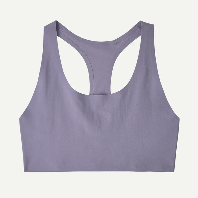 Women's Patagonia Live Simply Bra in concrete purple colour