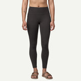 Front view of women's black Patagonia Maipo Stash 7/8 tights