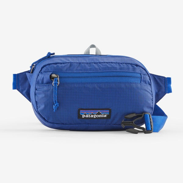 Patagonia black hole mini hip pack in passage blue