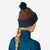 Back on-model view of Patagonia Powder Town Beanie in Shelter Brown colour