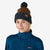 Front on-model view of Patagonia Powder Town Beanie in Shelter Brown colour