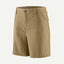 Women's patagonia Quandary 7" shorts in tan colour