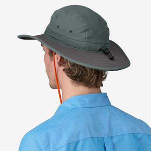 Back on-model view Patagonia Quandary Brimmer Hat in nouveau green