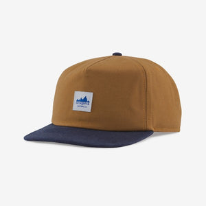 Front of patagonia range cap in nest brown