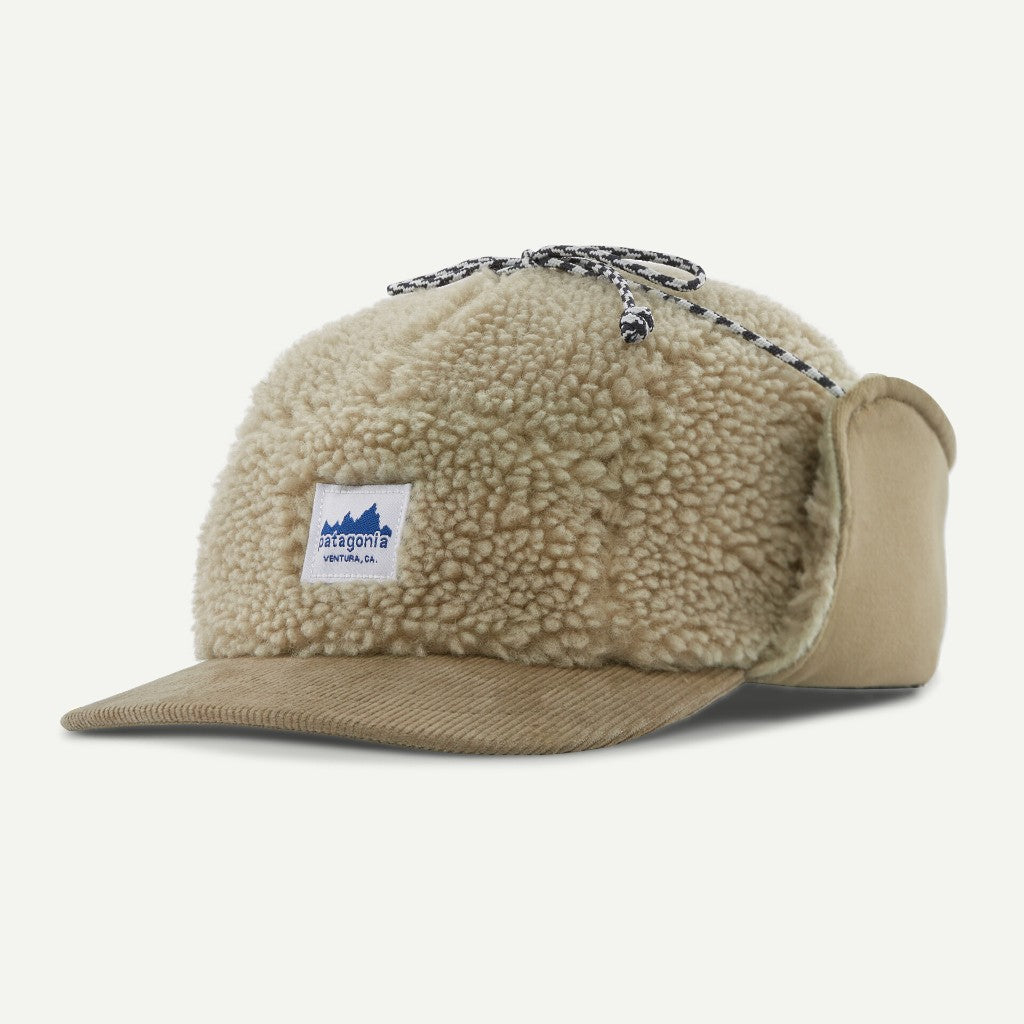 Beige patagonia Range earflap cap