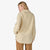 Back on-model view of women's Patagonia Retro Pile Fleece Shacket in Natural colour