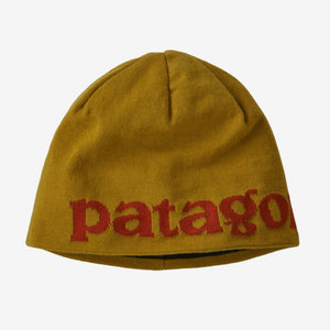Unisex Patagonia Beanie Hat Logo Belwe: Cosmic Gold