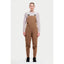 Front on-model view of women's brown Peppermint Cycling overalls