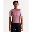 Front view of women's Peppermint Cycling Co. Signature Jersey in blush colour