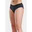 Front on-model view of women's black Peppermint Cycling padded underwear