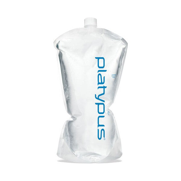 Front view of Platypus 2L flexible water bottle