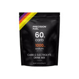 Black package of Precision Fuel carb and electrolyte drink mix