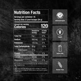Nutrition Facts for Precision Fuel carb and electrolyte drink mix
