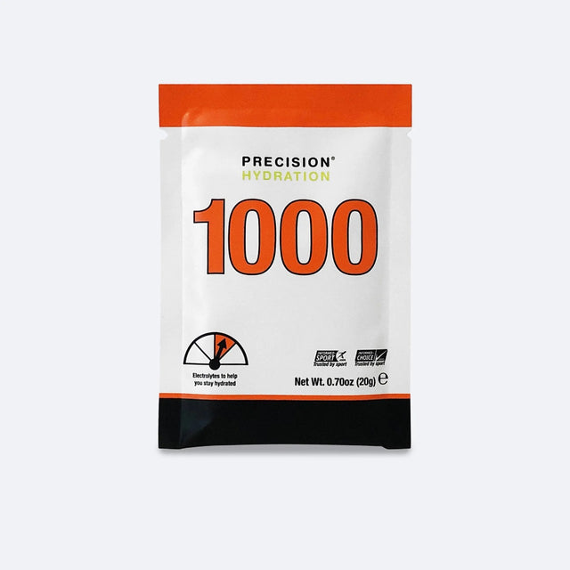 Packet of Precision Hydration 1000 electrolyte mix