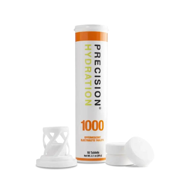 Tube of Precision Hydration 1000 electrolyte tablets