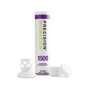 Tube of Precision Hydration 1500 electrolyte tablets
