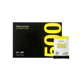 Box of Precision Hydration individual drink mix 500 packets with one packet out