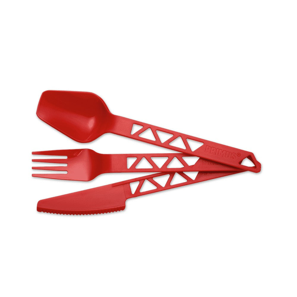 Primus red lightweight trail cutlery