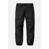 Back view of black Rab Phantom waterproof pants