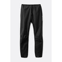 Front view of black Rab Phantom waterproof pants