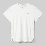 Front view of rabbit UPF Tee SS women's in snow white colour