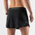 Back view of women's black rabbit empower skort