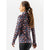 Side view of rabbit running EZ Zip 2.0 long sleeve shirt in 'eclipse poppy' pattern