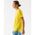 Side view of men's rabbit Race Pace Tee in yellow