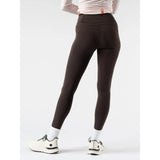 Back on-model view of women's brown Rabbit Speed Tights