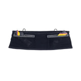 Gel pockets on black Raide running belt