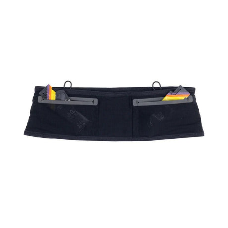 Gel pockets on black Raide running belt