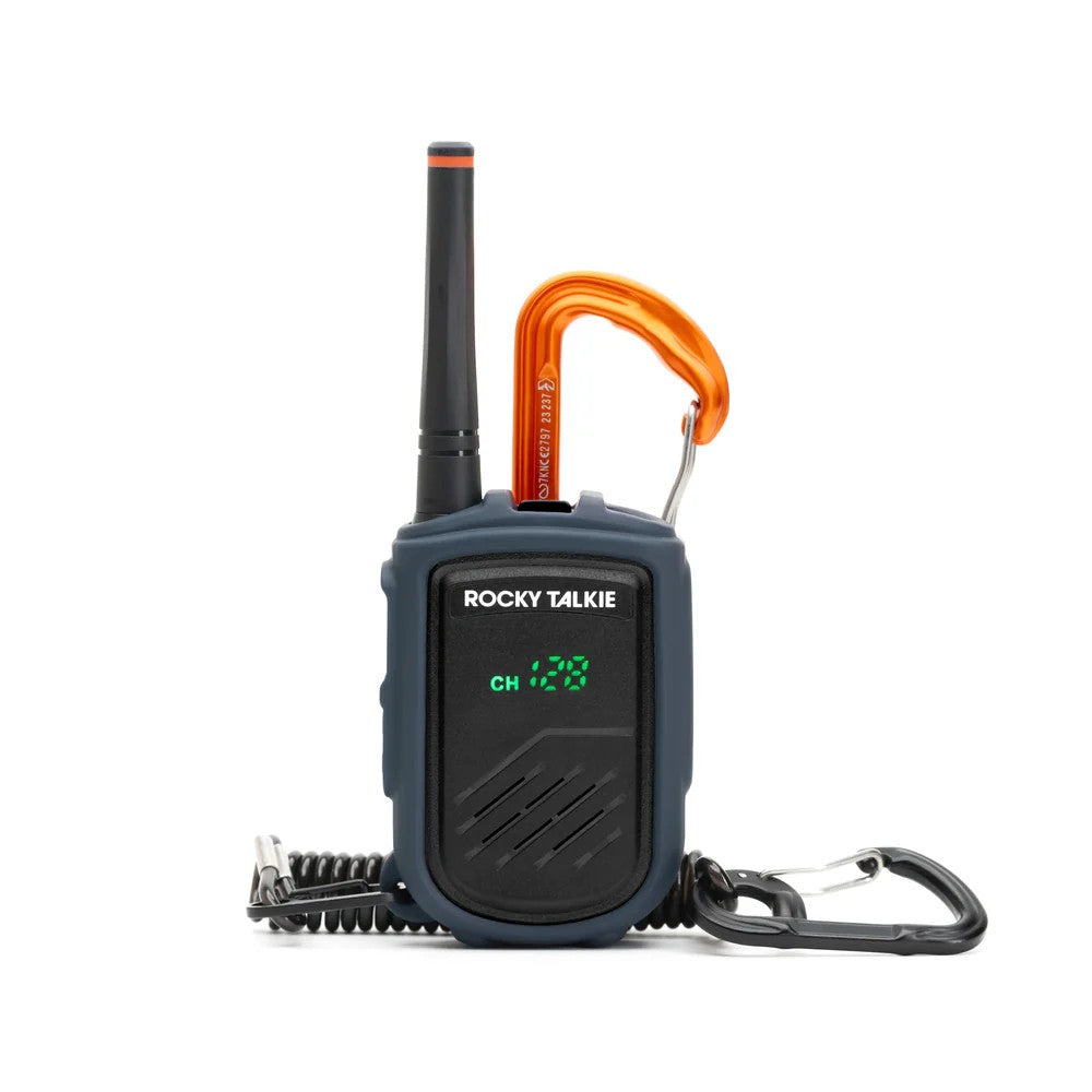 Rocky Talkie walkie talkie with orange carabiner