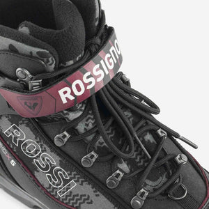 Lace detail of Rossignol BC X5 backcountry nordic ski boot