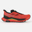 Side view of men's Rossignol Vezor trail running shoe in neon red