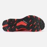 Sole of men's Rossignol Vezor trail running shoe in neon red