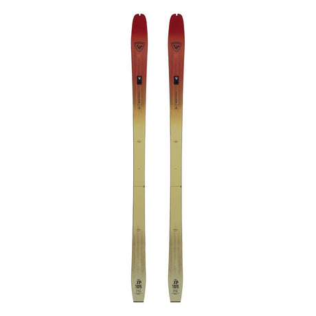 Top view of pair of Rossignol XP 105 backcountry nordic skis