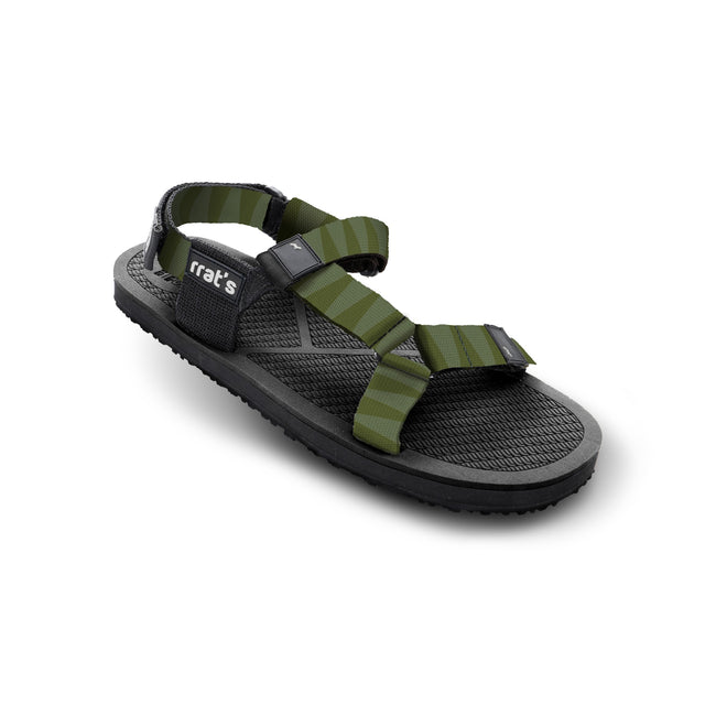 rrat's T-Outdoor sandal w/ green straps