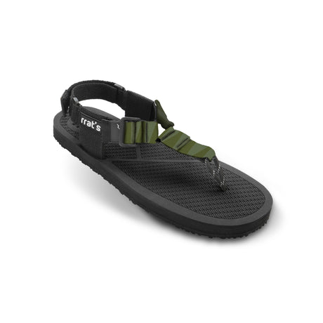 rrat's Y-Gravel sandal w/ green straps