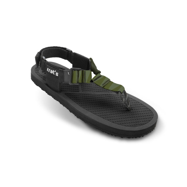 rrat's Y-Gravel sandal w/ green straps