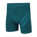 Front view of men's teal runderwear running boxer
