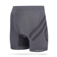 Front view of men's grey runderwear running boxer