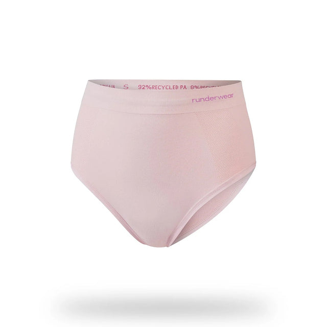 Women's light pink runderwear running briefs