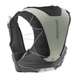 Back view of green/grey Salomon running vest