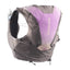 Back view of women's purple/grey Salomon ADV 12 running vest