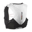 Back view black/white of Salomon ADV Skin 5 running vest